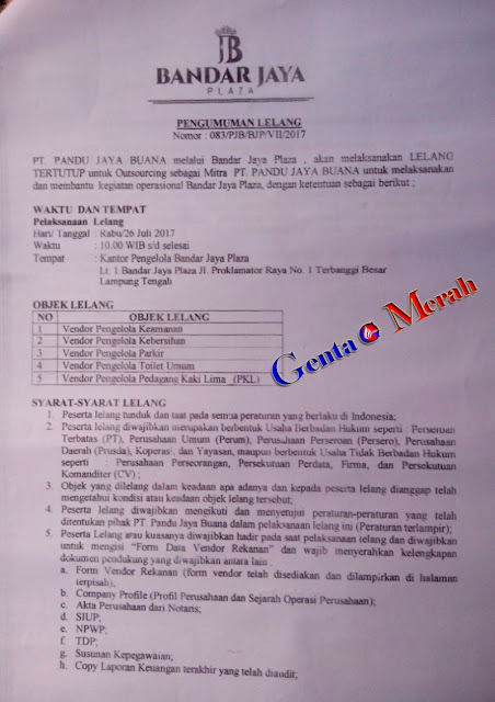 Diduga PT. PJB Ingkari Pejanjian, Pemkab Lamteng Seharusnya Tinjau Ulang MoU