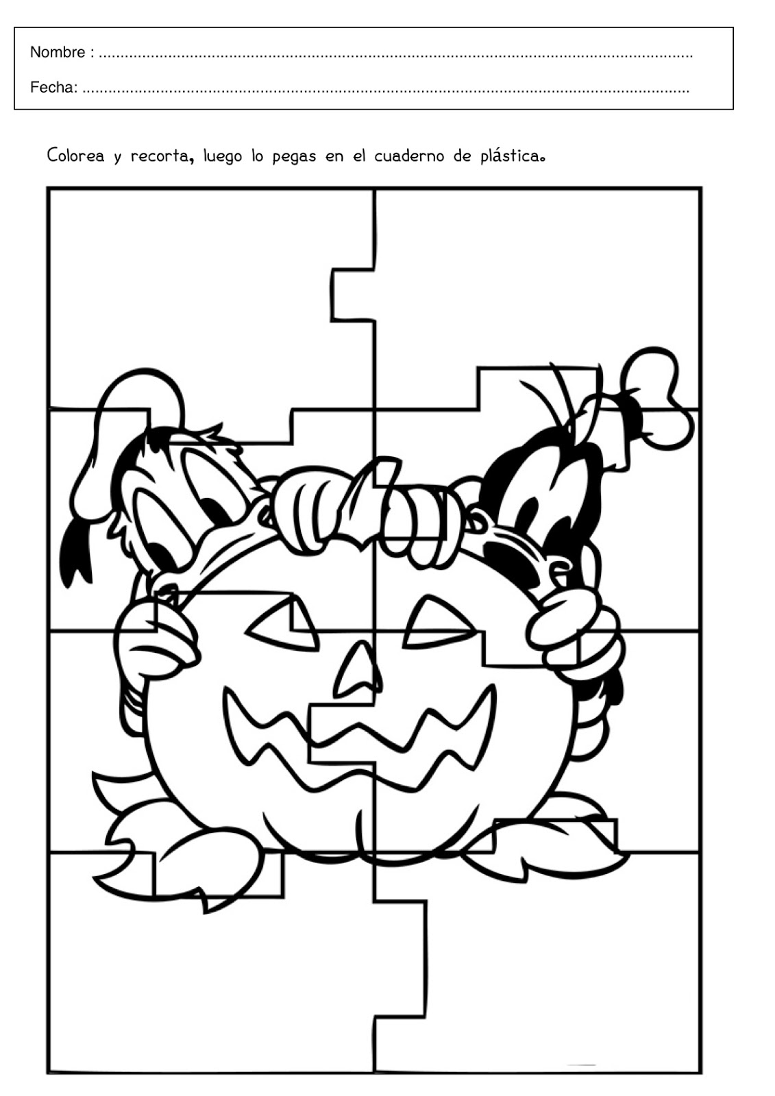 Recursos Y Actividades Para Educación Infantil Puzzle Para Halloween
