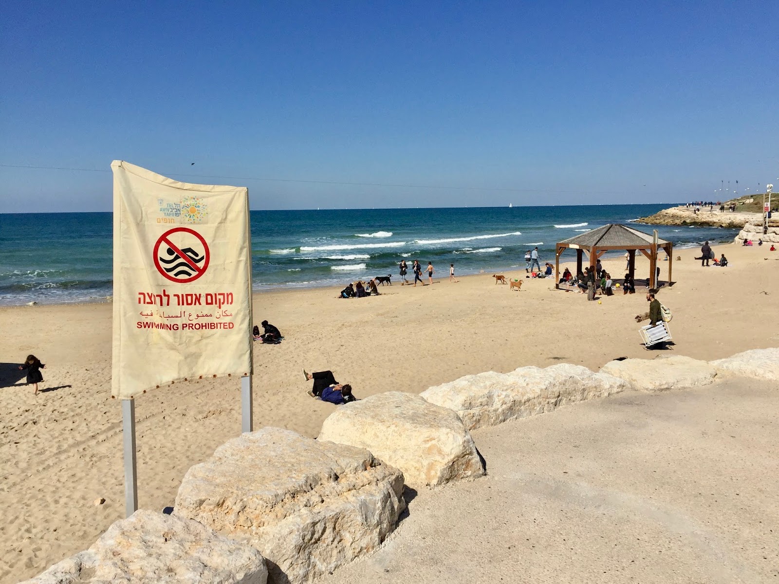 pláž v Tel Avivu