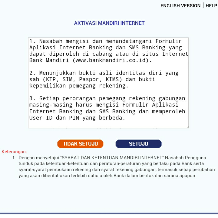 daftar Internet banking mandiri daftar Internet banking mandiri