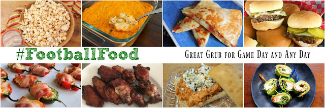 To get you ready for The Big Game I have joined up with some great bloggers to bring you our yearly Football Food Roundup. 