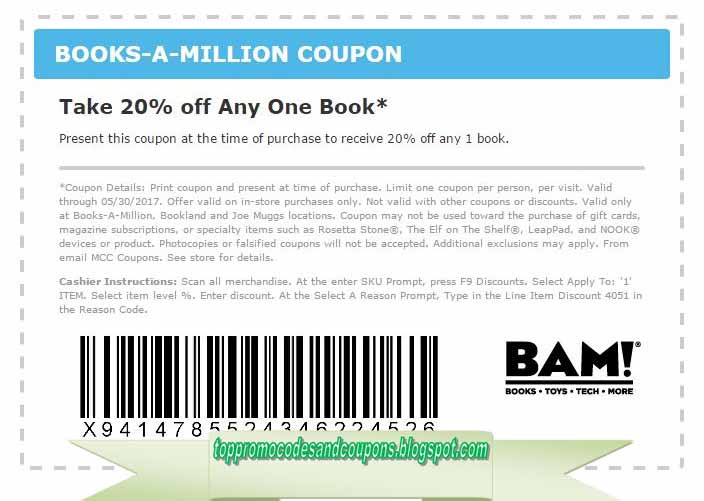 Free Promo Codes and Coupons 2021 Books A Million Coupons