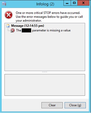 SSRS Report Error "Parameter is missing a value"