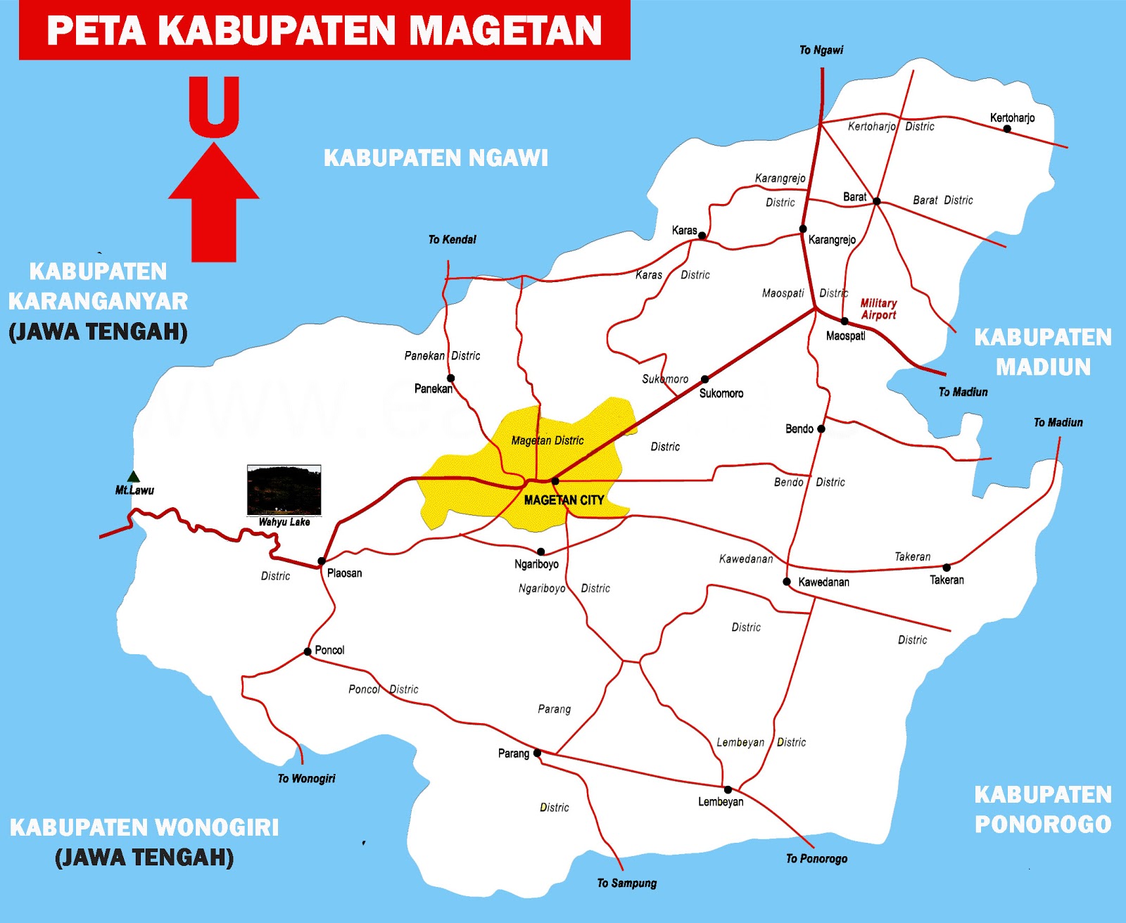 Peta Magetan Jawa Timur