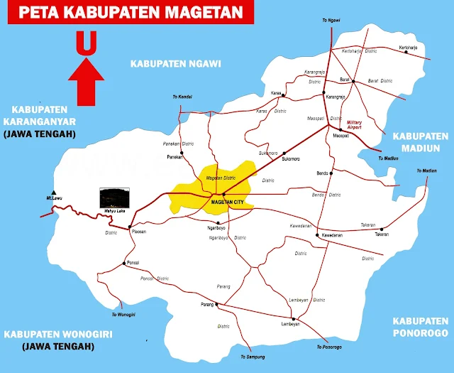 Gambar Peta Kabupaten Magetan Lengkap