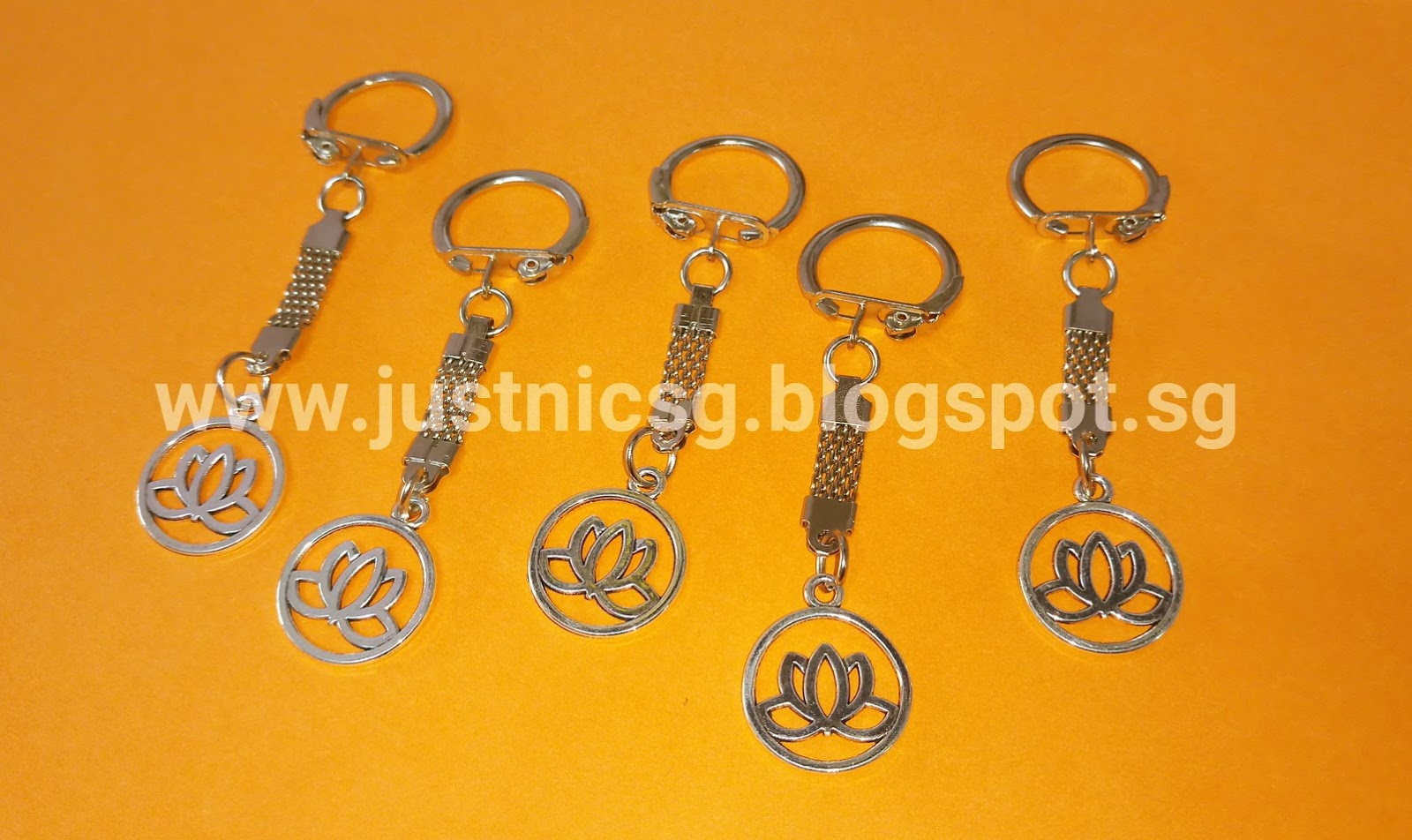 JUSTNiC The Lucky Charm Boutique 🍀 Lotus Symbol Pendant Charm