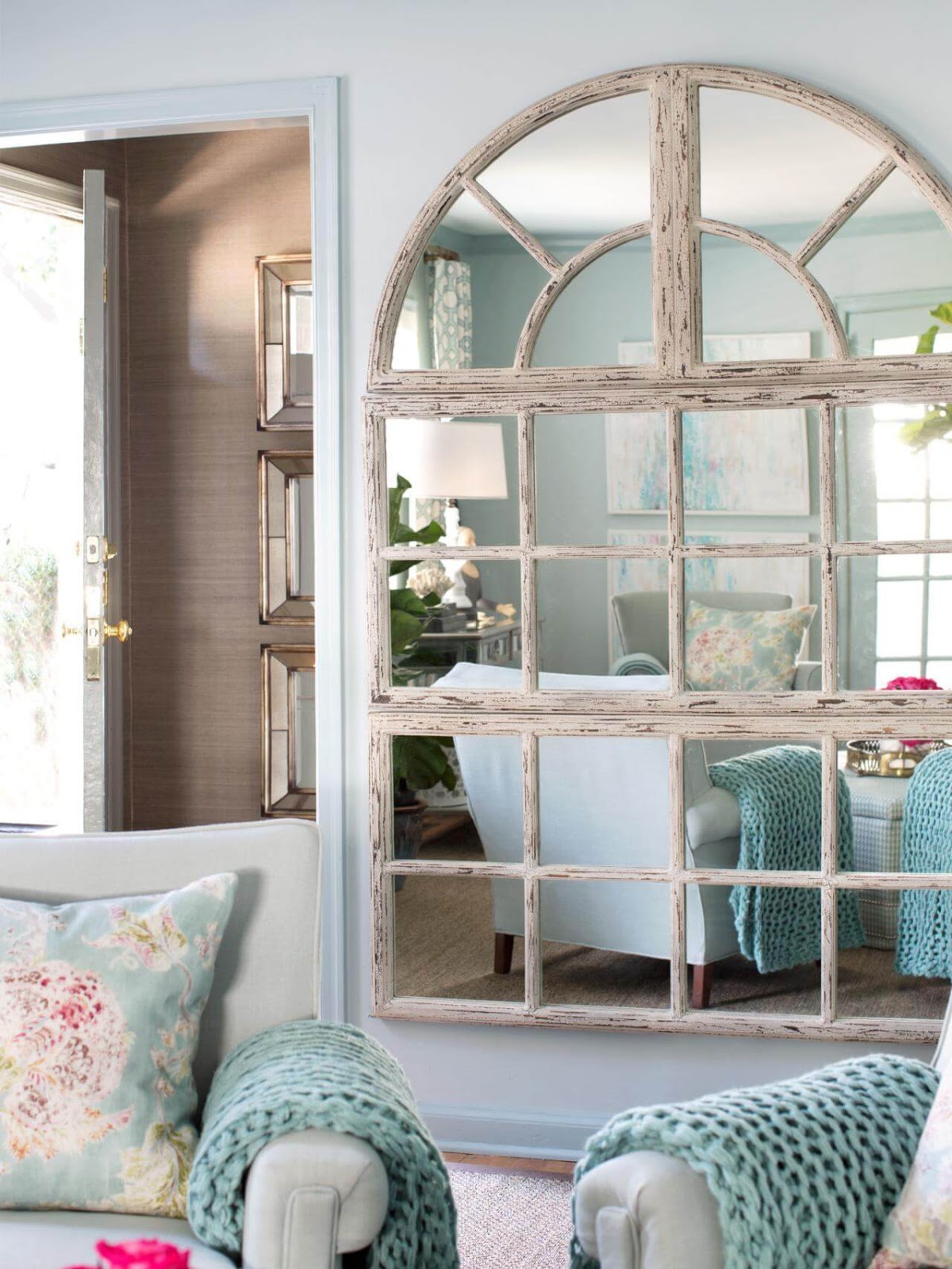 Recycle Old Windows Into DIY Mirrors Do it yourself ideas and projects