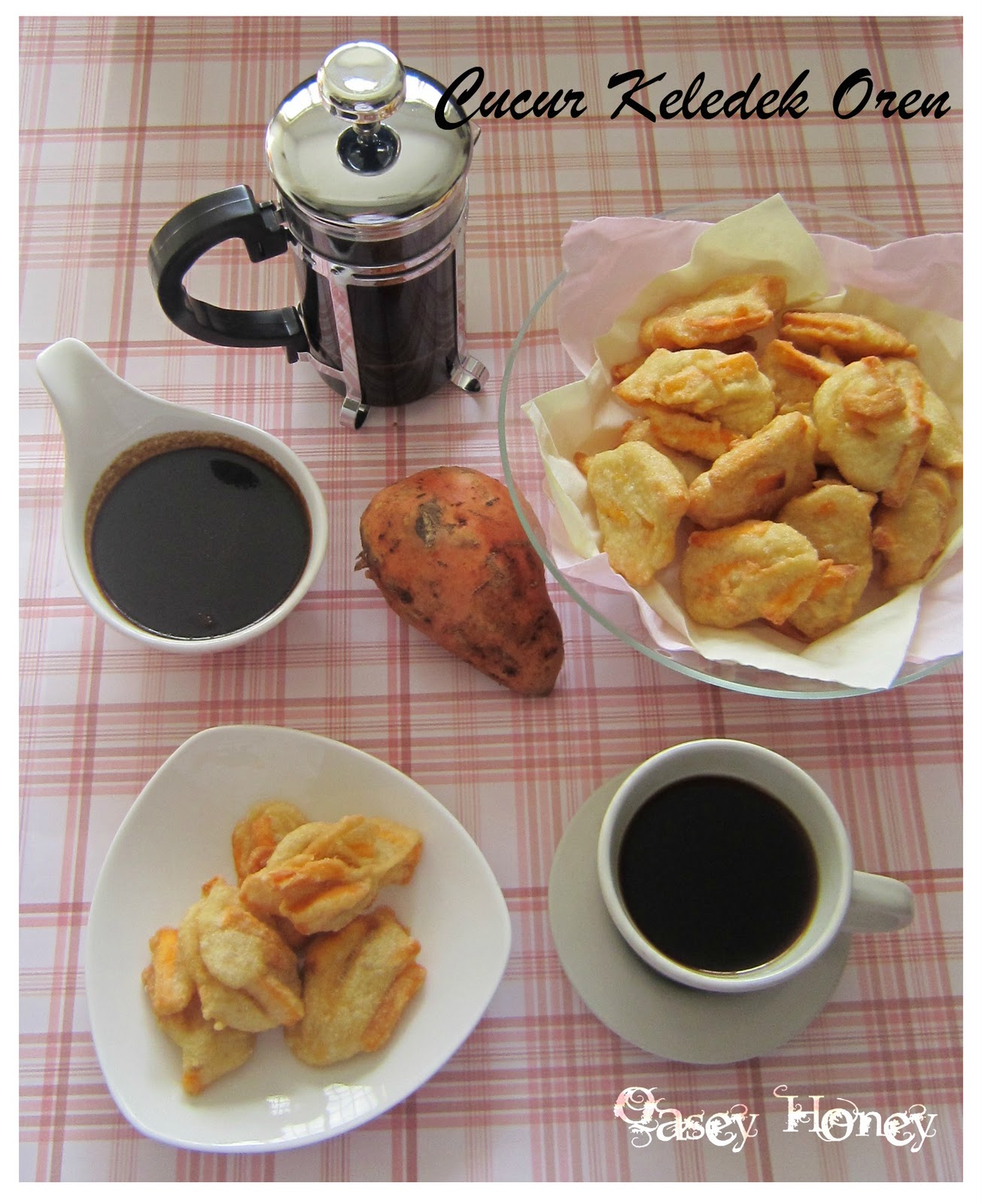 Cucur Keledek Oren Qasey Honey