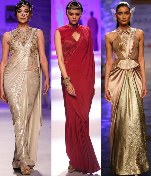 Sari Gown Inspiration For Wedding And Wedding Reception ...