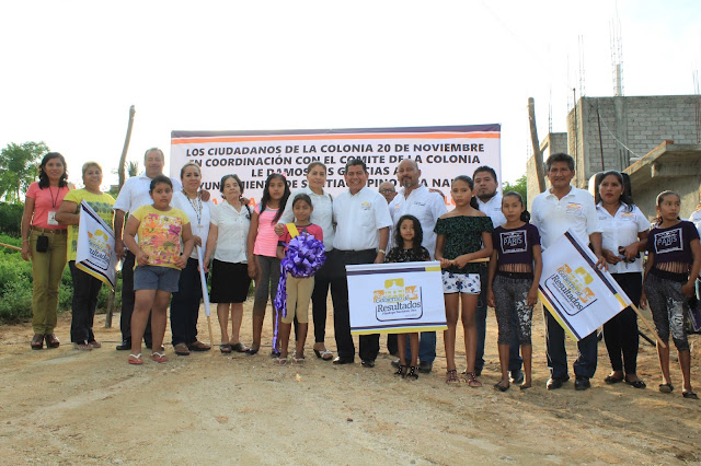 Entrega Guillermo García Cajero red de drenaje sanitario