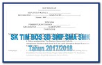 Contoh Sk Tim Bos Permendikbud No 8 Sd Smp Sma Smk Tahun 2018