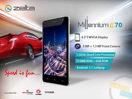 Zelta Millennium Q70 Zelta Millennium Q70 Smartphone