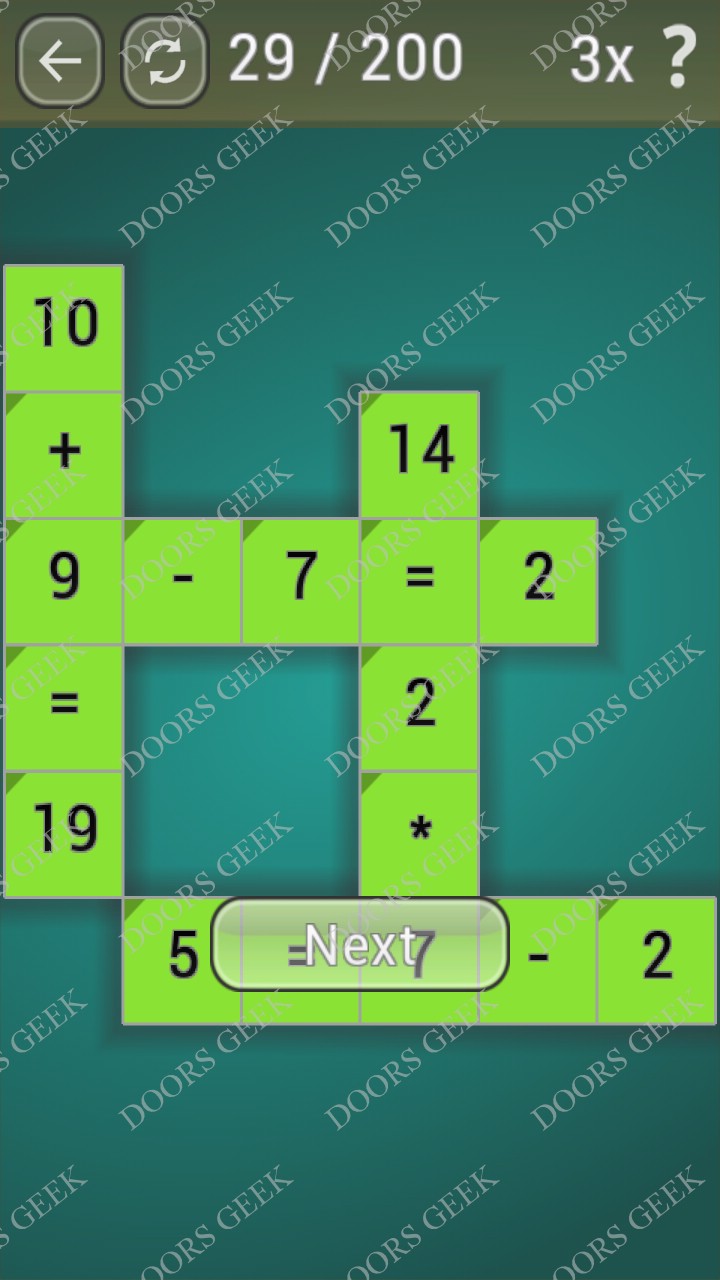 Math Games [Beginner] Level 29 Doors Geek