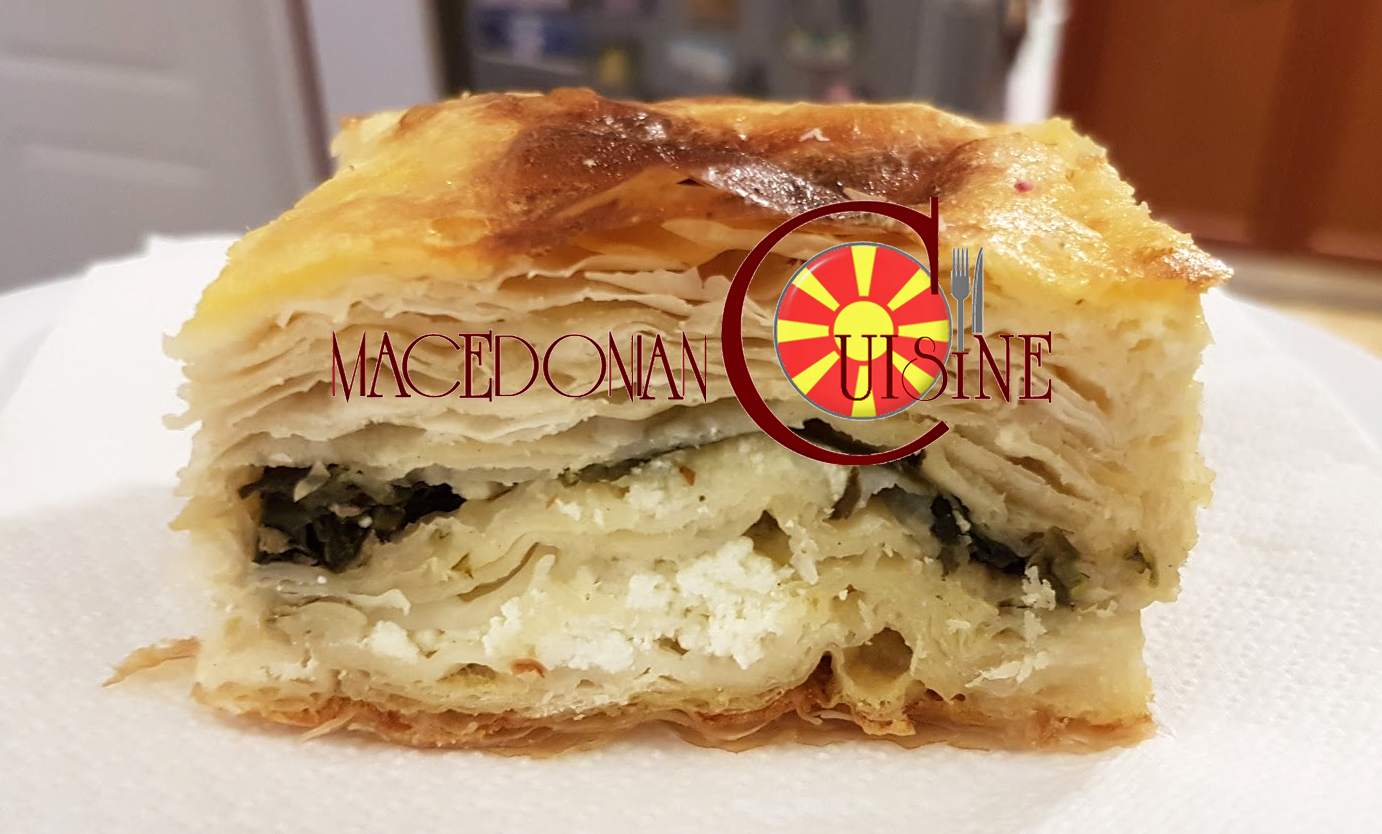 FILO PASTRY PIE WITH SPINACH, EGGS AND CHEESE ~ Macedonian Cuisine