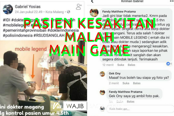 VIRAL...Dokter Muda Menuai Hujatan Karena Bermain GAME Waktu Menangani Pasien Balita VIRAL...Dokter Muda Menuai Hujatan Karena Bermain GAME Waktu Menangani Pasien Balita