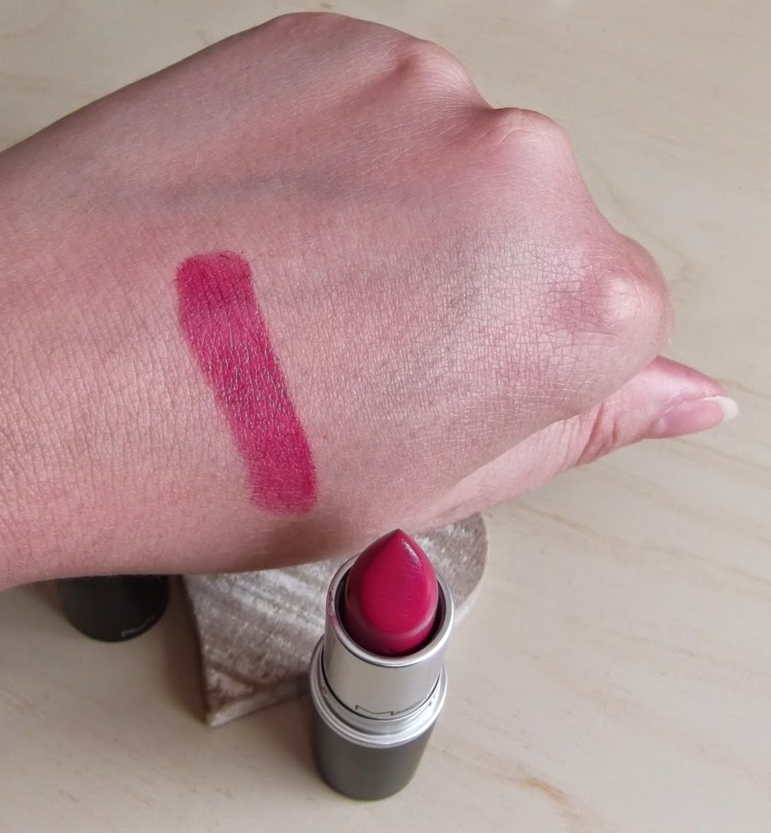 MAC Girl about town amplified lipstick review swatches beauty blog