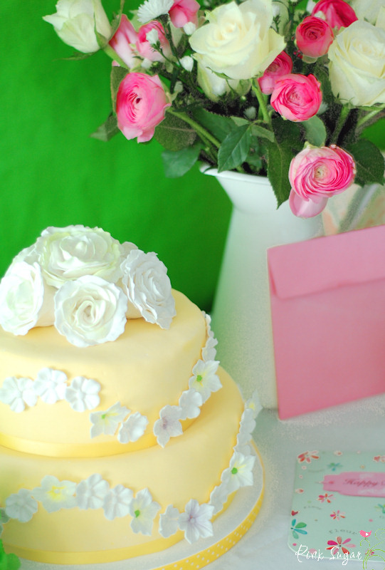 Kessy&amp;#39;s Pink Sugar: Zuckerrosen Torte zum Geburtstag