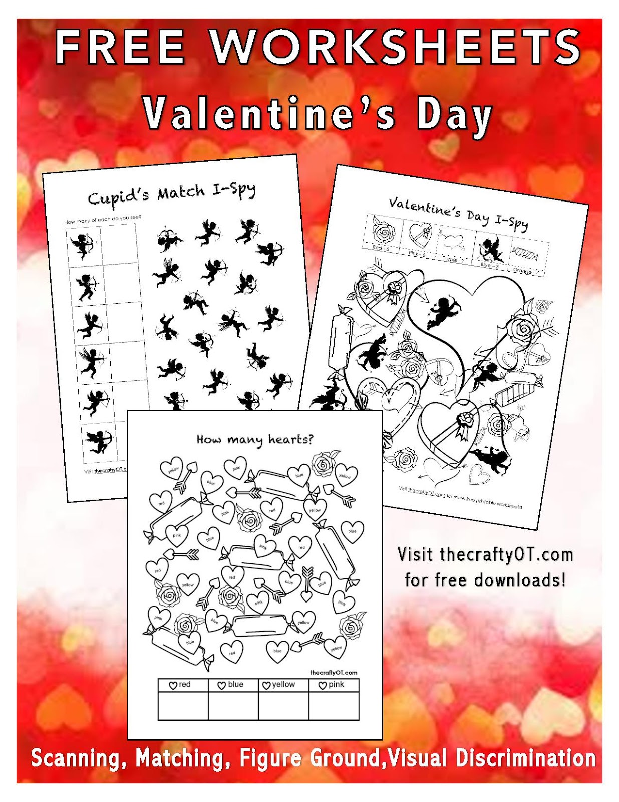 the crafty OT: Free Valentine's Day Worksheets