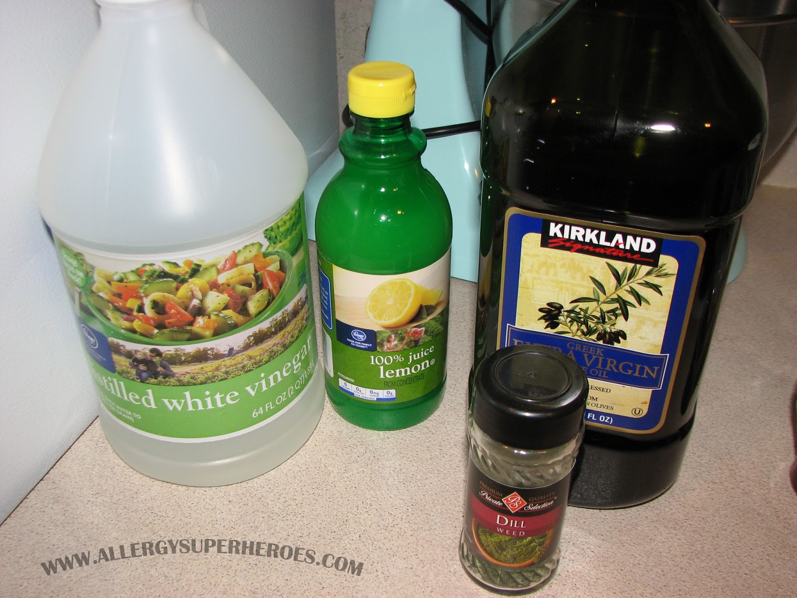 2nd Gen Allergy Mom, Allergy Superheroes Lemon Dill Salad Dressing