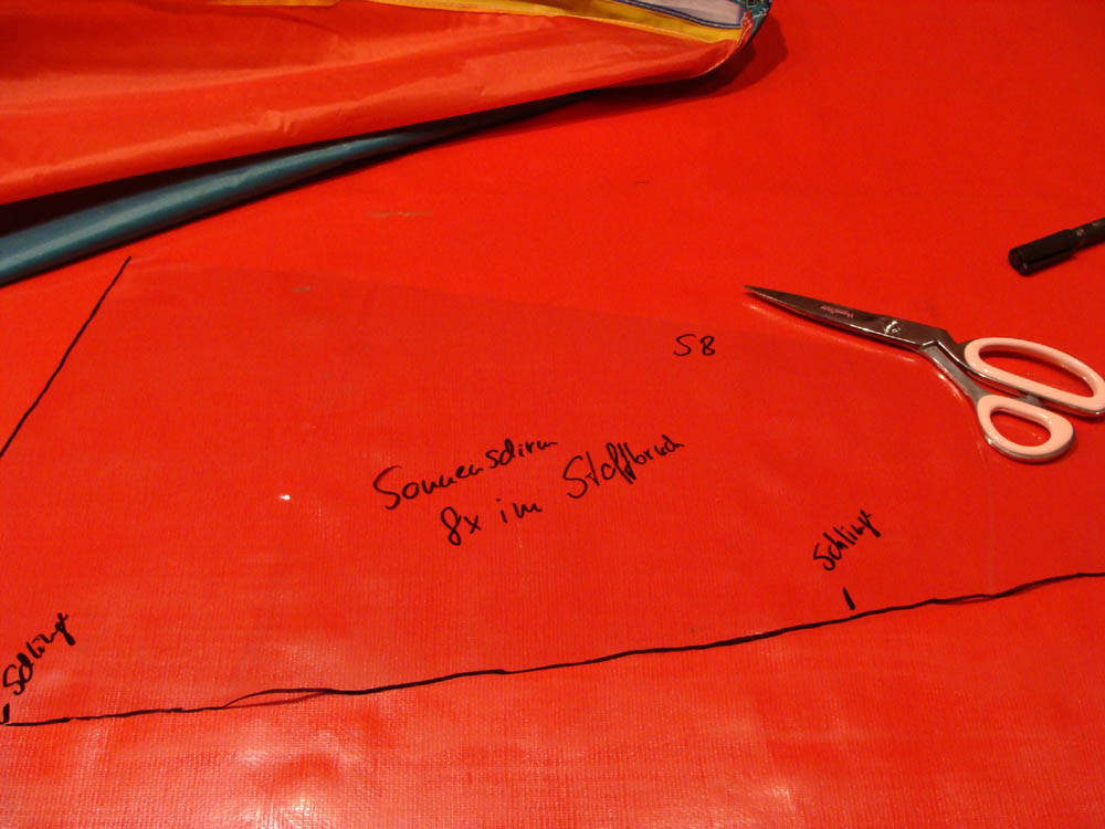 Wachstuch und Stoff nähen und Wachstuch verarbeiten: Bildanleitung