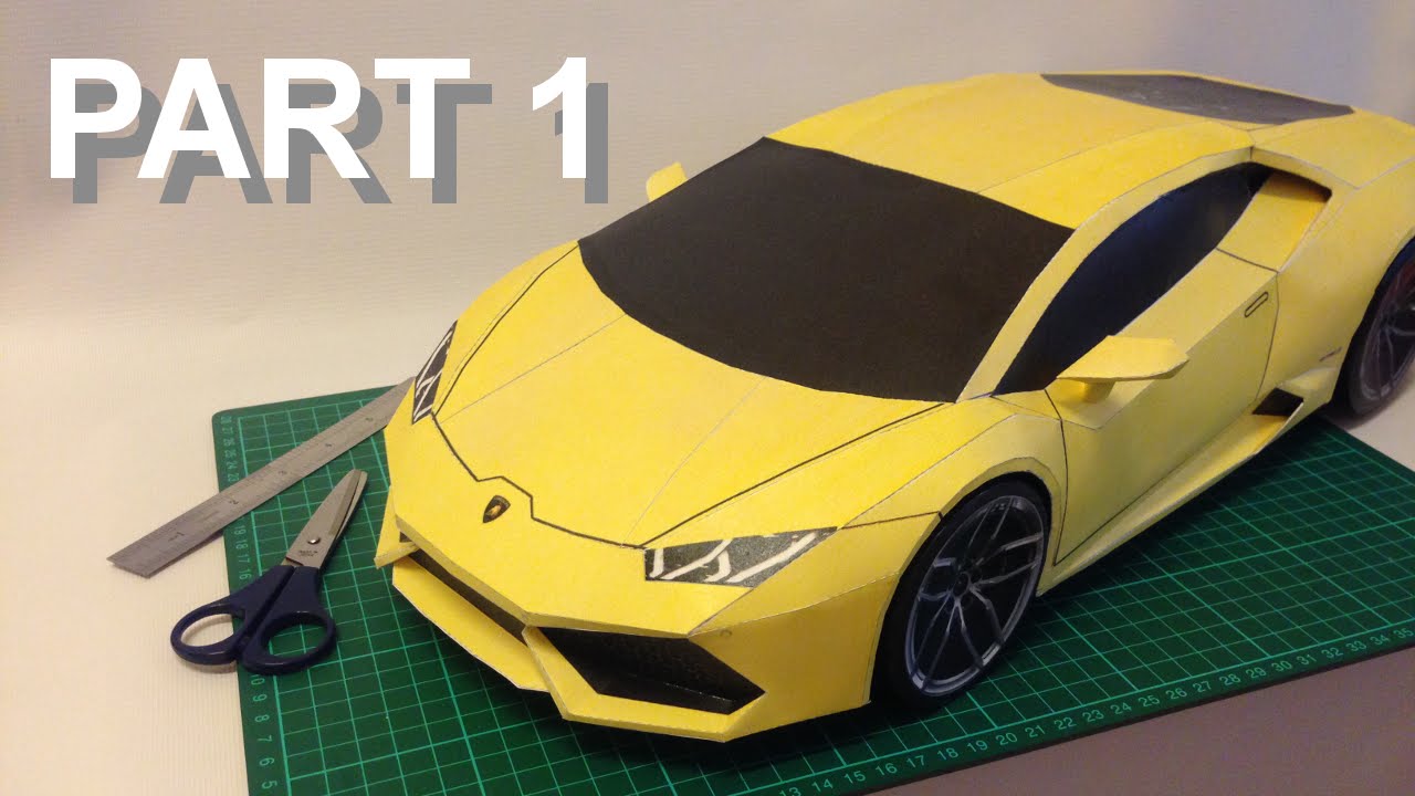 Papercraft Car Lamborghini Huracan Template Download