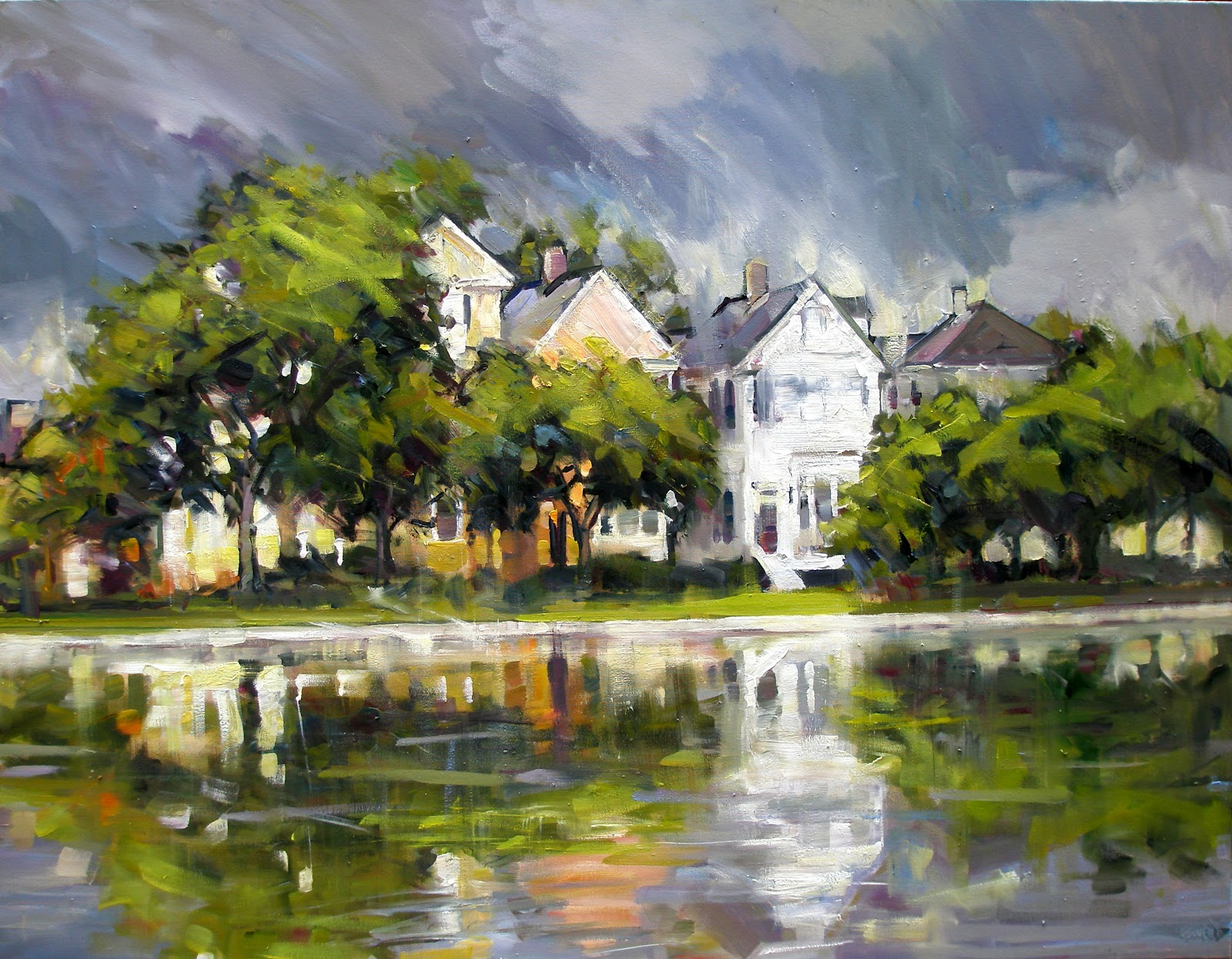 Rick Reinert "Studies in Sunlight and Rain" "Clouds Over Colonial