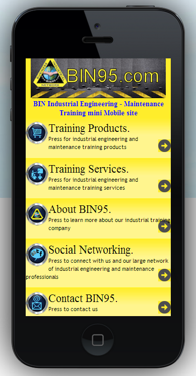 maintenance and engineering training mobile website