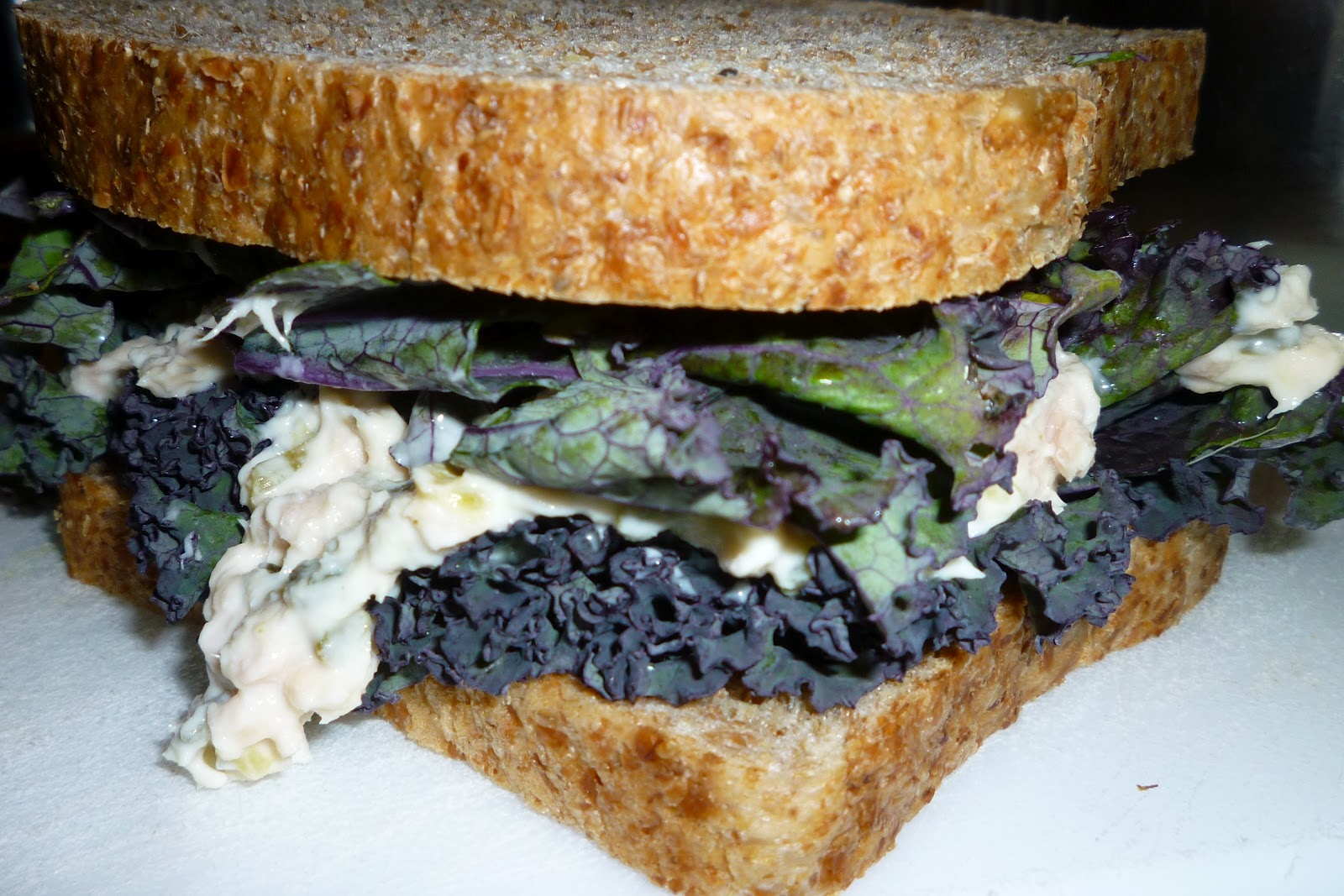Kale Tales Tuna Kale Sandwich