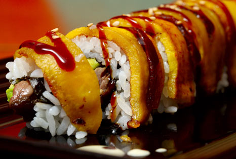 sushi de platano
