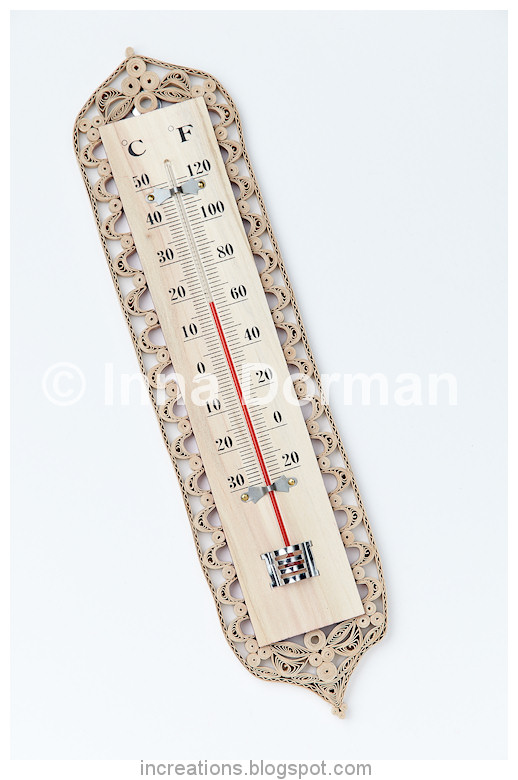 Inna's Creations Thermometers decorated with quilling