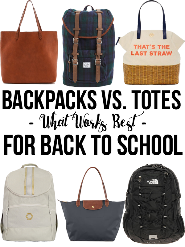 The Black Barcode: Back to School: Backpacks vs. Totes