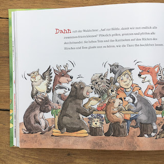 "Tom und der Waldschrat" von Claudia Mende, illustriert von Mele Brink, erschienen im Verlag Edition Pastorplatz, Buchvorstellung auf Kinderbuchblog Familienbücherei