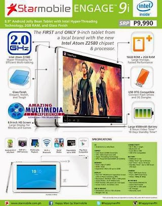 Starmobile Engage 9I Tablet holds an ‘Intel Inside’ Processing Chipset Starmobile Engage 9I Tablet holds an ‘Intel Inside’ Processing Chipset
