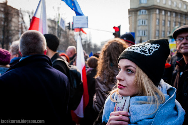 demonstracja KOD, Krakow, wolne media, reportaz, zdjecia