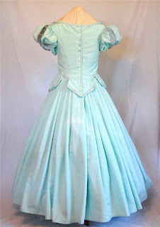 The Story of a Seamstress: Ariel Princess Dress in Sea Green and Silver