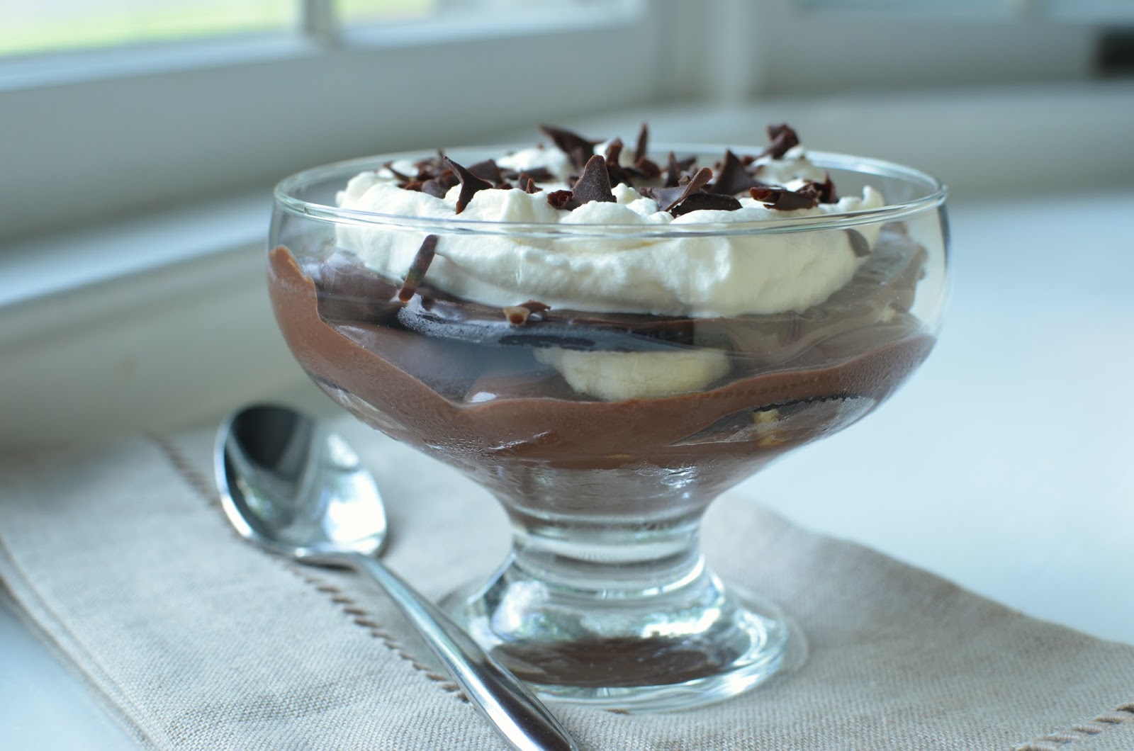 Playing with Flour Chocolate banana pudding