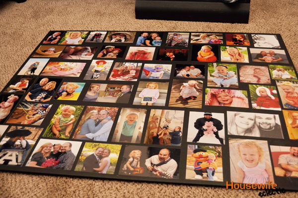 How to Make A Large Photo Collage - Housewife Eclectic