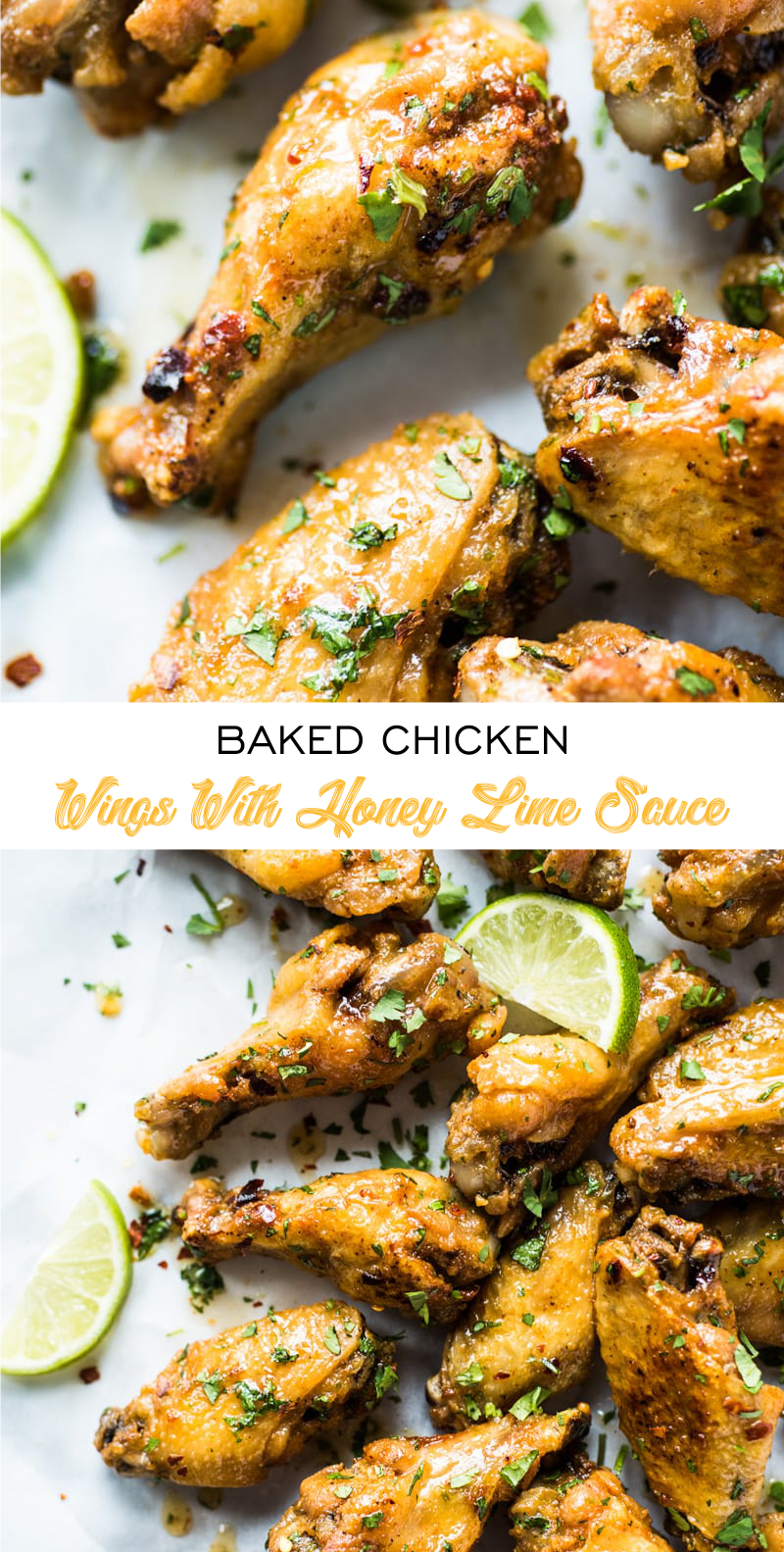 BAKED CHICKEN WINGS WITH HONEY LIME SAUCE Recipe Spesial Food