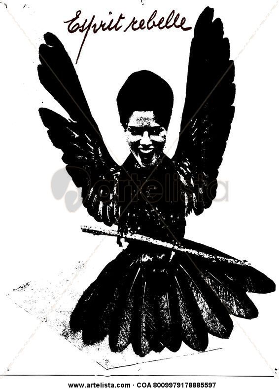 entrevistas y artículos por eduardo paz carlson "Esprit Rebelle", collage by epc