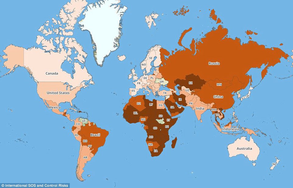 World’s most dangerous countries revealed Opportunity Corner
