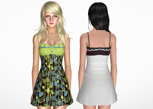 My Sims 3 Blog: Ruffled Cocktail Dress by NyGirl