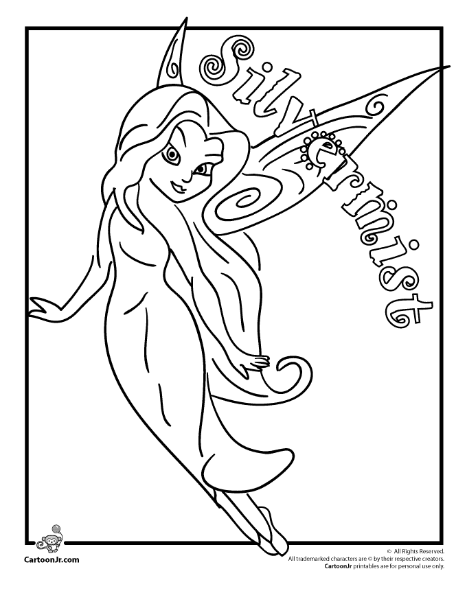 walt disney fairies coloring pages - photo #46