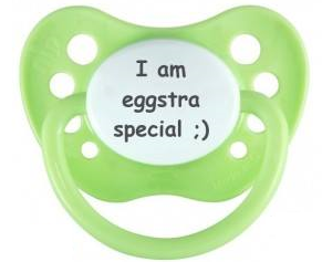 Name my stuff eggstra special personalised dummy