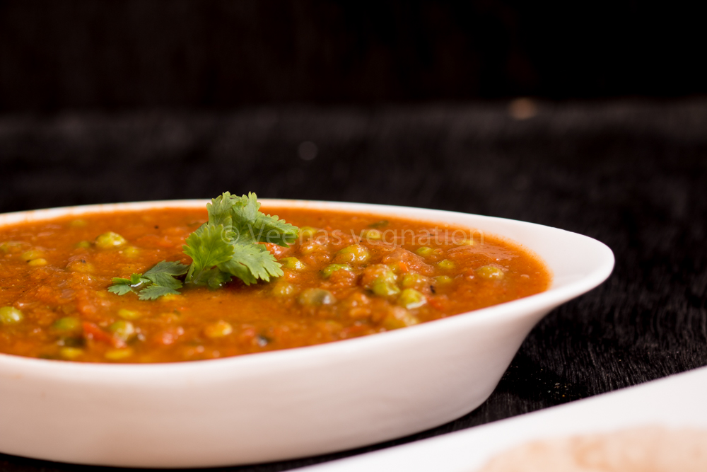 Green Peas Masala In pressure cooker Veenas Vegnation