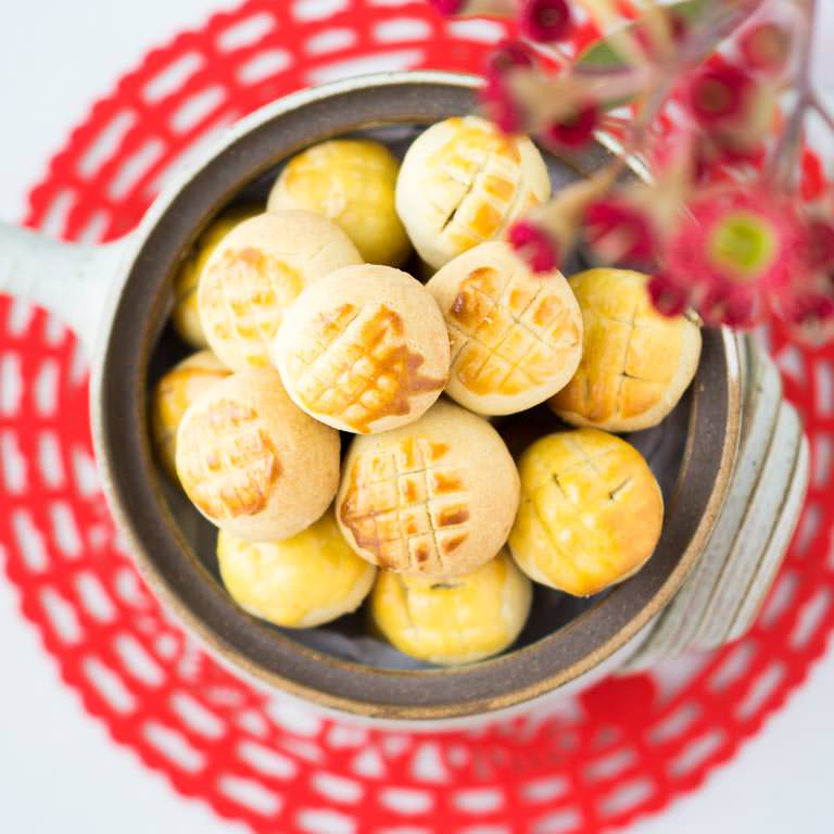 Melt in your mouth pineapple biscuits in happenstance