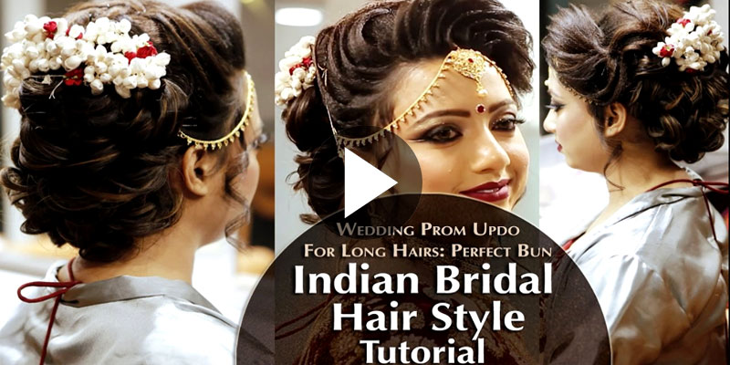 Indian Bridal Hair Style Perfect Long Hair Bun Tutorial Krushhh By