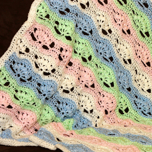 Ripple Puff Stitch Baby Blanket - Free Pattern