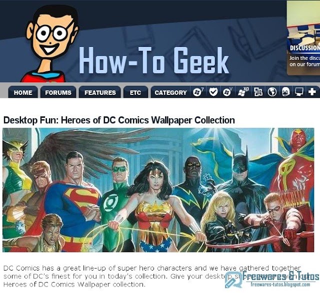 Collection de fonds d'écran de super héros des Comics