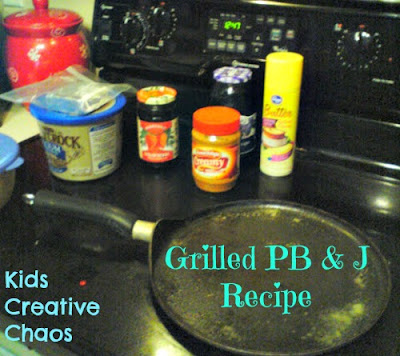 Grilled PB & J Peanut Butter and Jelly Recipe Warm for Kids