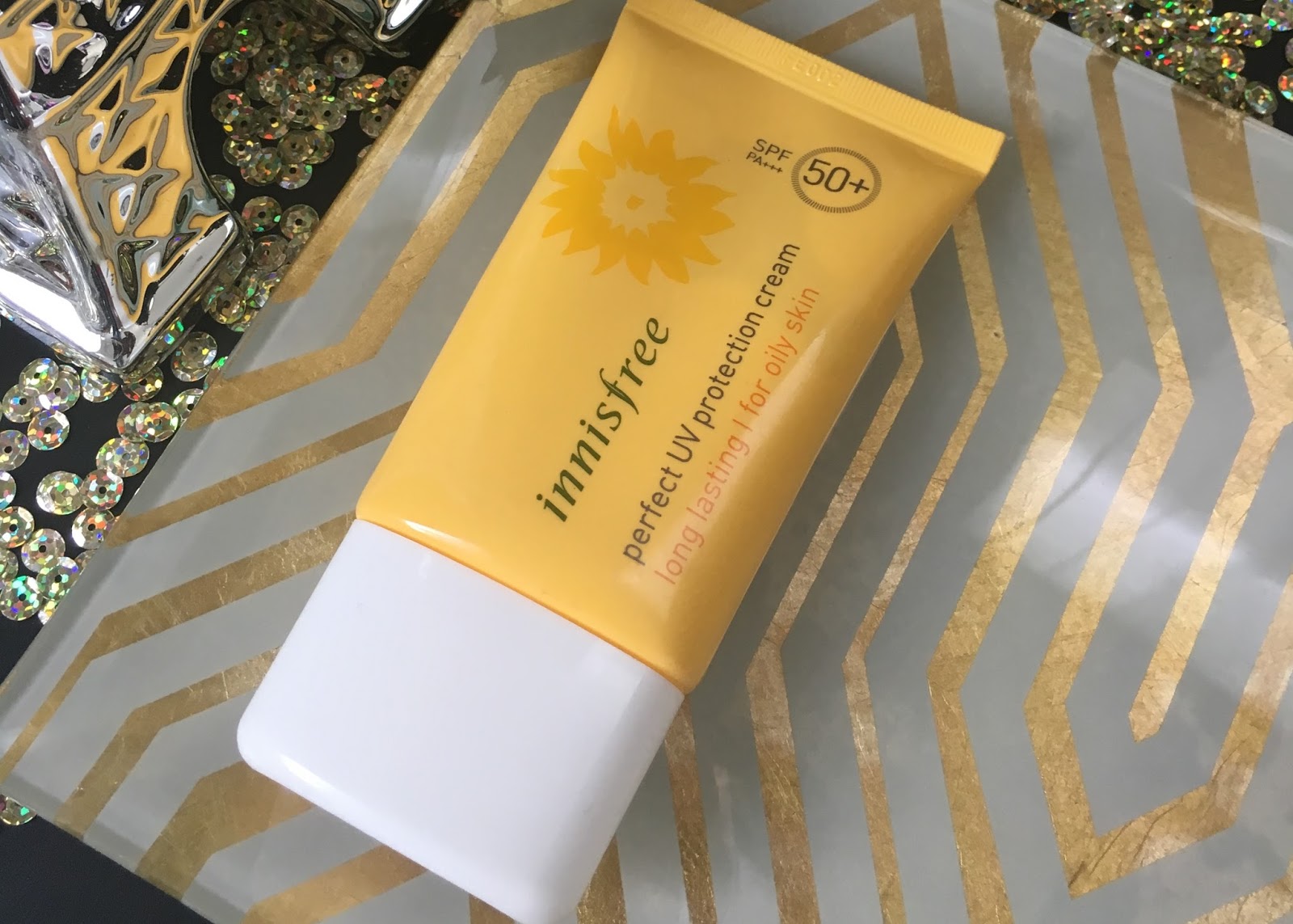 Innisfree Perfect UV Protection Cream for Oily Skin SPF 50+ PA ++++ Bella Noir Beauty